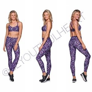 Lorna Jane Senorita Core F/L Breathable Tight in Senorita Print, Size Large